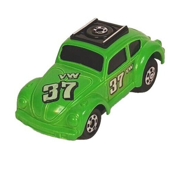 1977 Tomika Dash Volkswagon Beetle VW Push Wind Up Diecast (Tested) Rare Japan